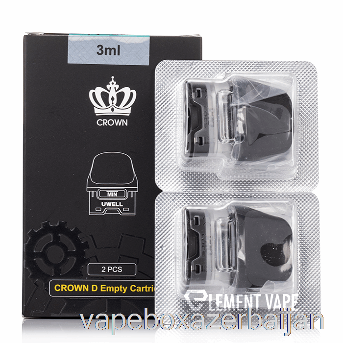 Vape Smoke Uwell Crown D Replacement Pods 3mL Refillable Pods